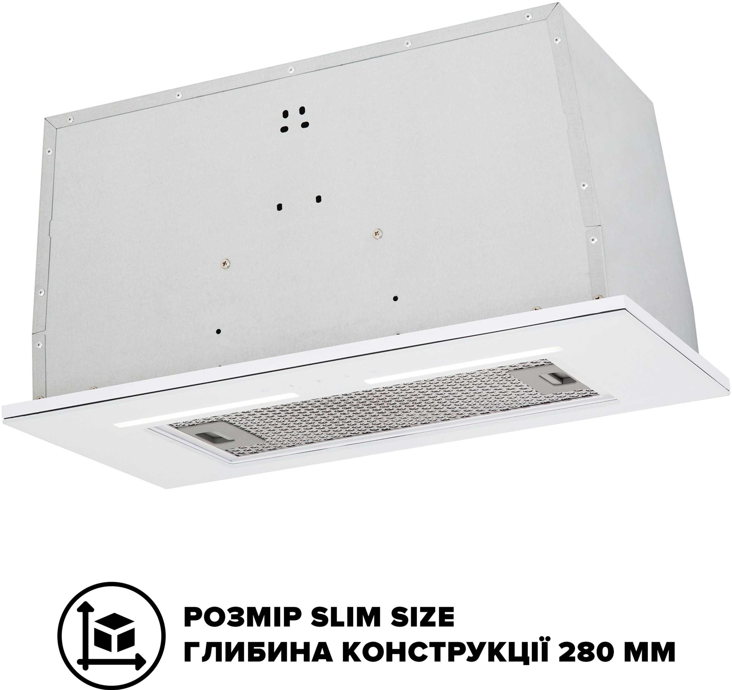 Витяжка INTERLINE SWAY WH A/60 GL/S