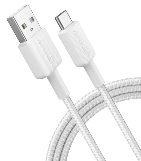 Кабель USB Type-C Anker Powerline 322 USB Type-A to USB Type-C 1.8m White (A81H6H21)