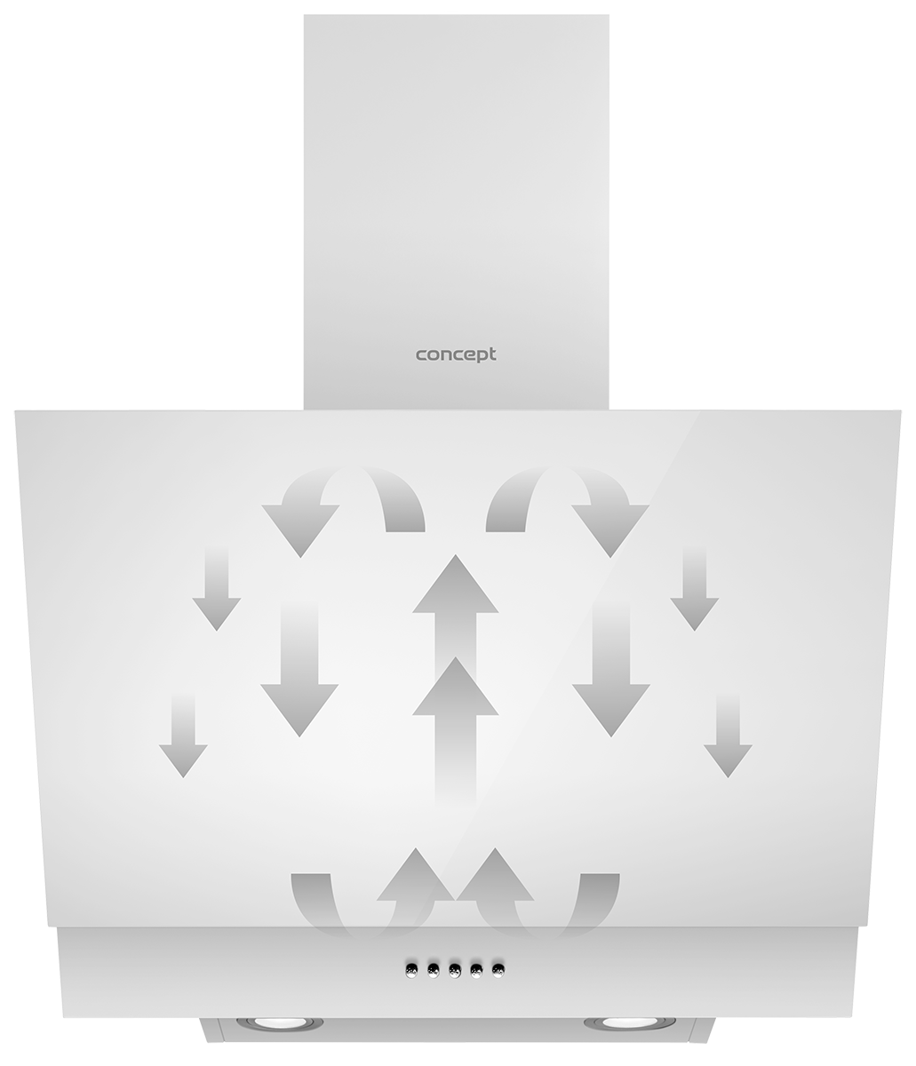 Камінна витяжка 60 cm Concept OPK5160wh WHITE