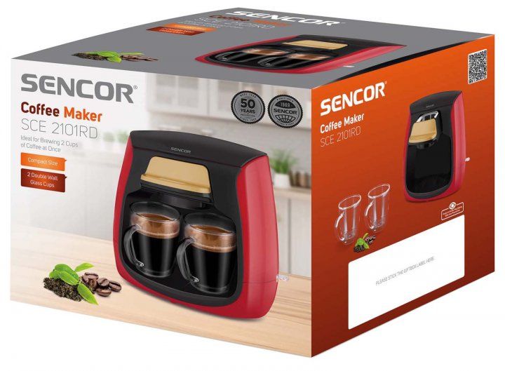 Кавоварка крапельна SENCOR SCE 2101RD