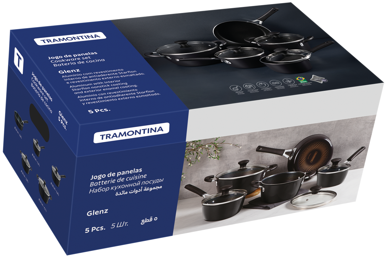 Набір каструль і сковорідок Tramontina Glenz 28699/610