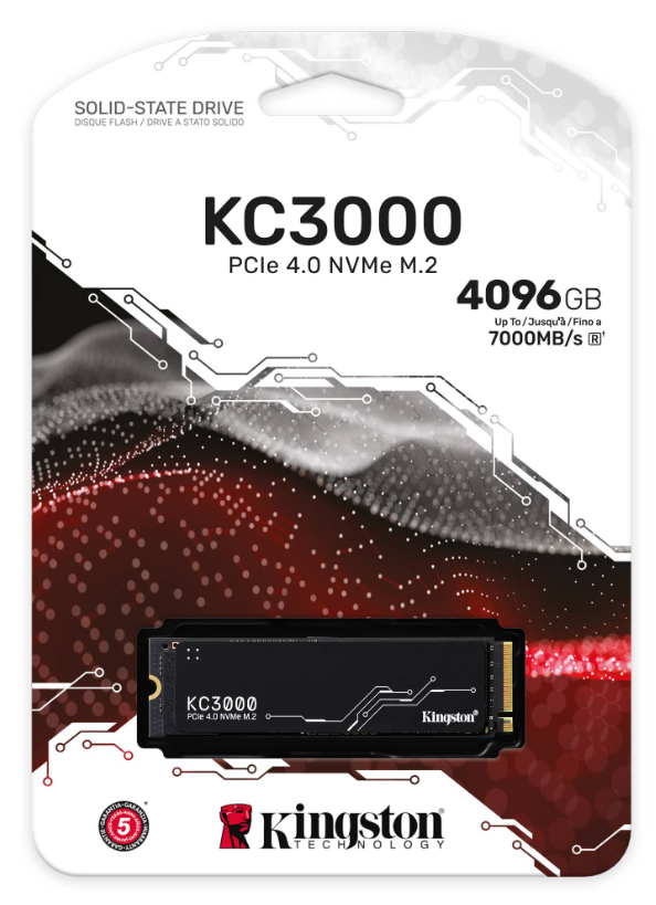 SSD накопичувач Kingston 4TB KC3000 M.2 2280 (SKC3000D/4096G)