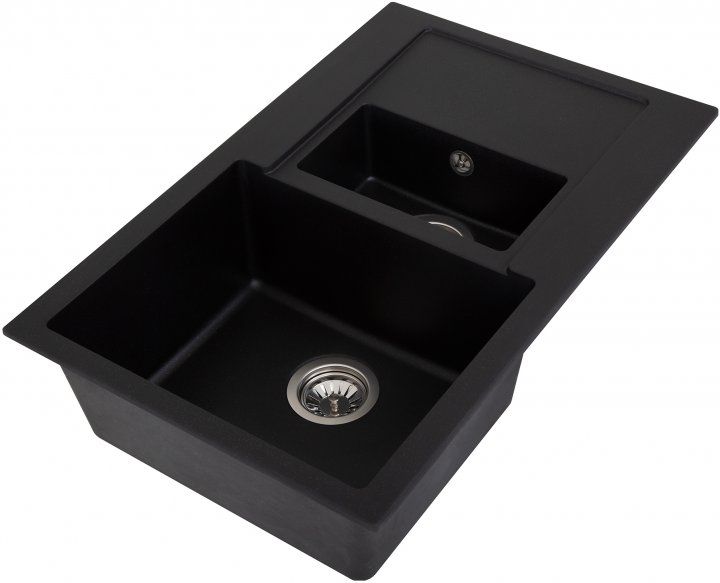 Кухонна мийка граніт INTERLINE Style black
