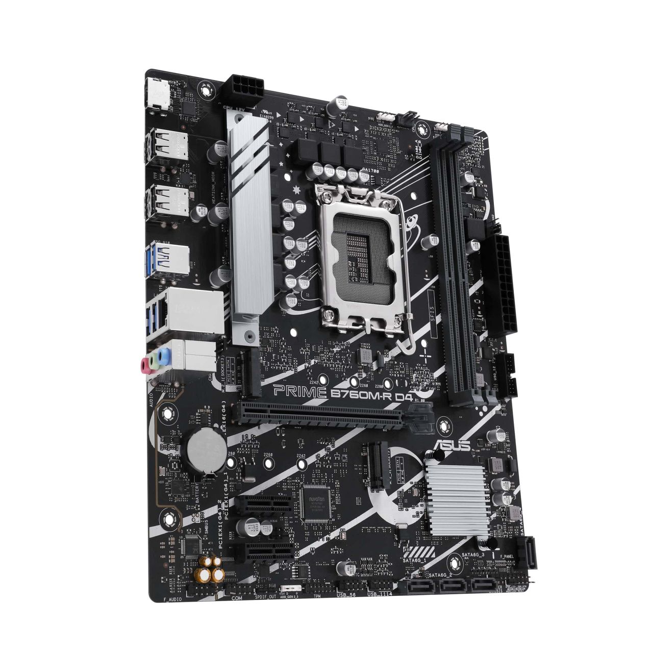 ASUS Материнcька плата PRIME B760M-R D4 s1700 B760 2xDDR4 M.2 HDMI mATX
