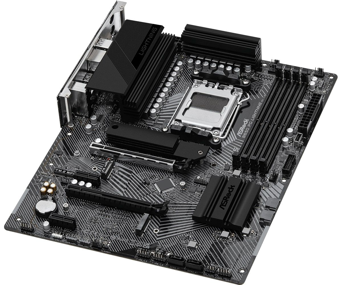 ASRock Материнська плата B650 PG LIGHTNING sAM5 B650 4xDDR5 HDMI ATX