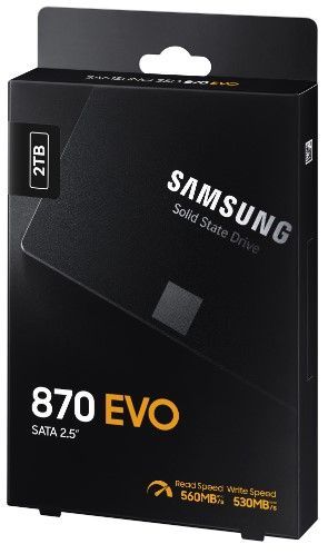 SSD накопичувач Samsung 2TB 870 EVO 2.5" SATA (MZ-77E2T0B/EU) 