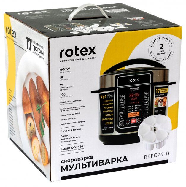 Мультиварка-скороварка ROTEX REPC75-B