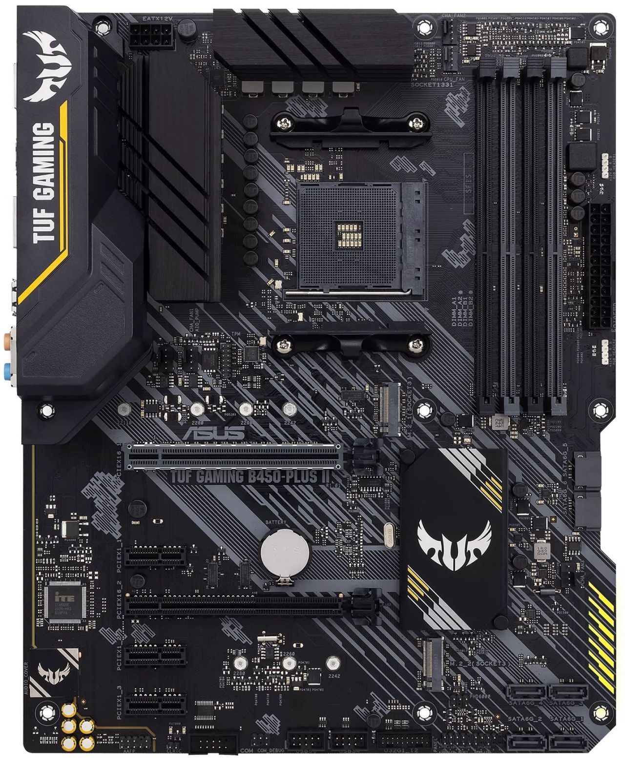 ASUS Материнcька плата TUF GAMING B450-PLUS II sAM4 B450 4xDDR4 HDMI-DP ATX
