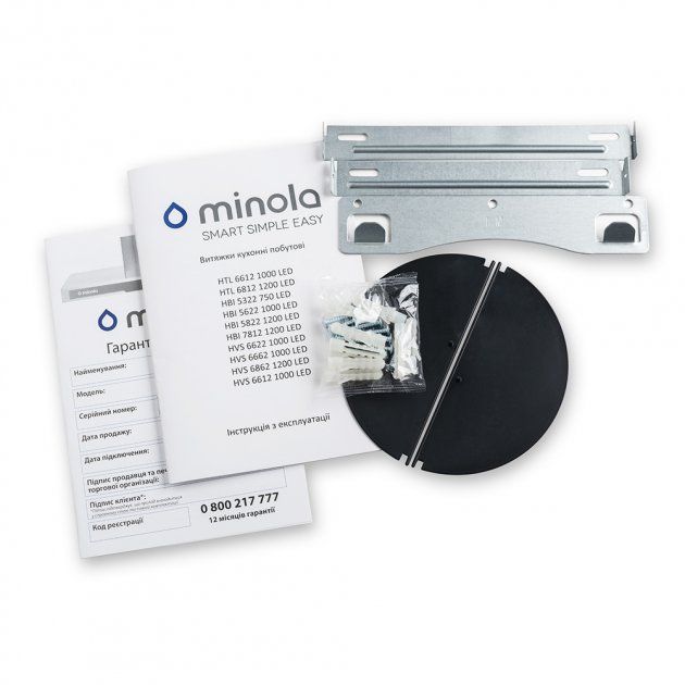 Витяжка MINOLA HVS 6612 BL 1000 LED