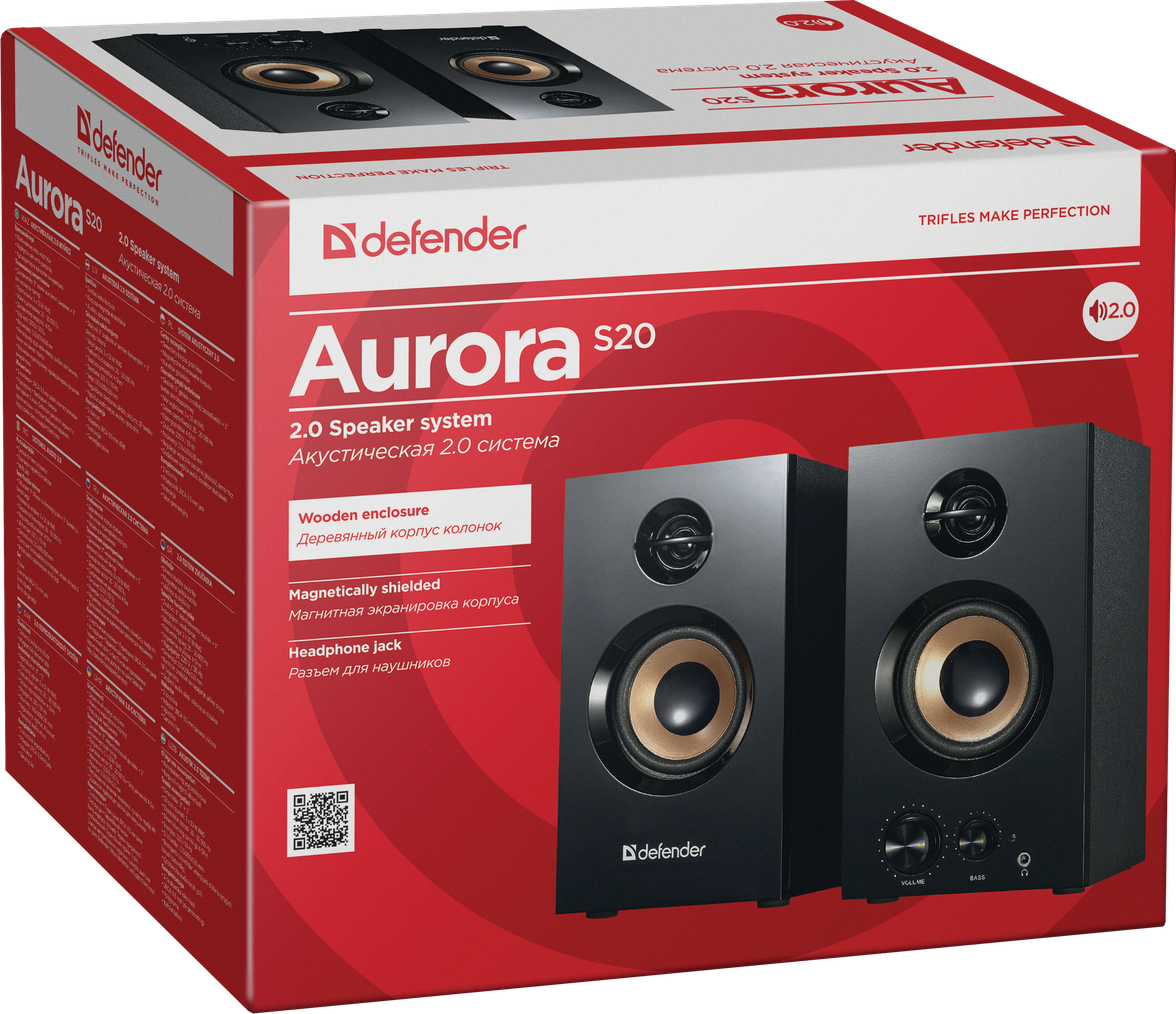 Акустика Defender 2.0 Aurora S20 20W (65419)