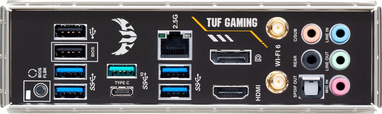 ASUS Материнcька плата TUF GAMING B550-PLUS WIFI II sAM4 B550 4xDDR4 M.2 HDMI DP Wi-Fi BT ATX