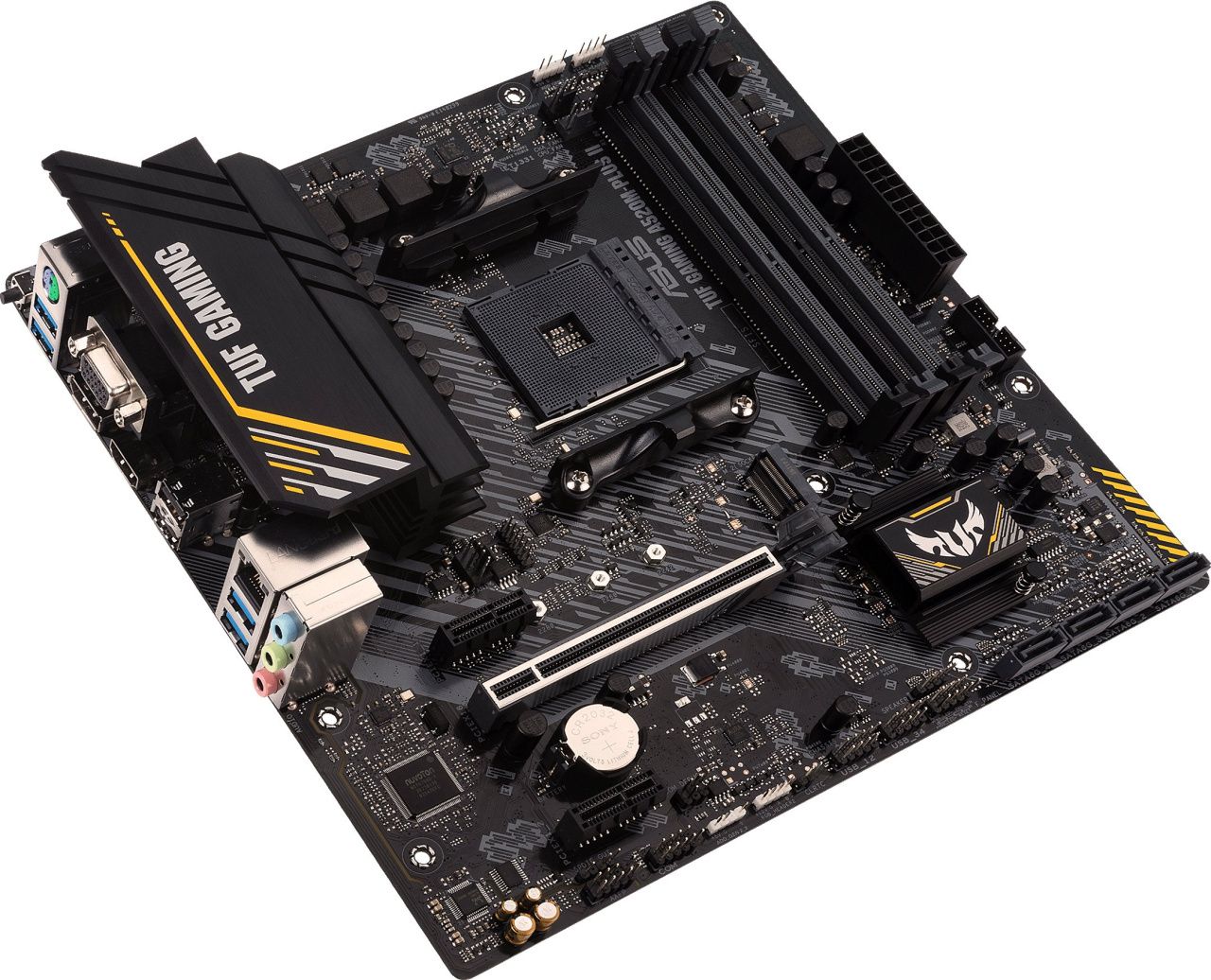 ASUS Материнcька плата TUF GAMING A520M-PLUS II sAM4 A520 4xDDR4 HDMI DVI D-Sub mATX