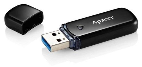 Flash Drive Apacer AH355 64GB USB 3.2 (AP64GAH355B-1) Black 