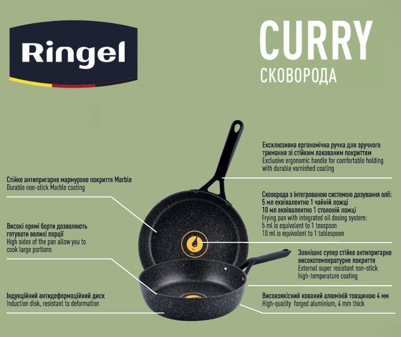 Сковорода RINGEL Curry 20 см