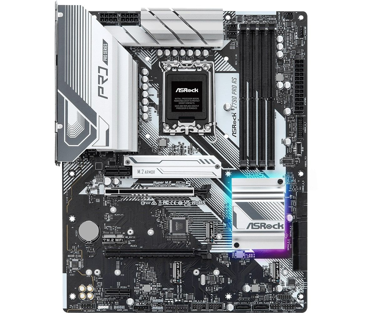ASRock Материнська плата Z790 PRO RS s1700 Z790 4xDDR5 HDMI DP ATX