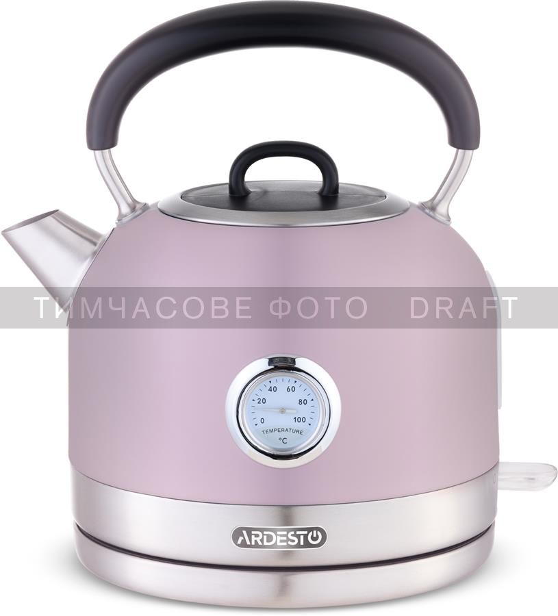 ARDESTO Електрочайник EKL-F500L, 1.7л, метал, мат, Otter, ліловий
