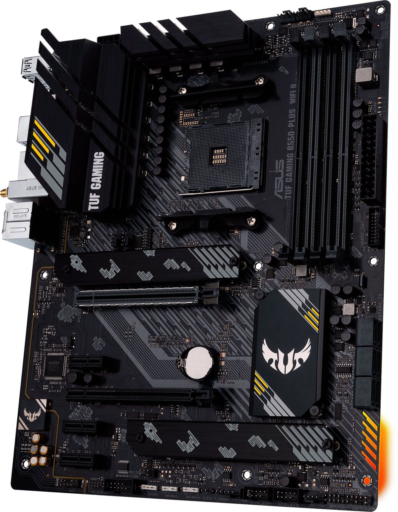 ASUS Материнcька плата TUF GAMING B550-PLUS WIFI II sAM4 B550 4xDDR4 M.2 HDMI DP Wi-Fi BT ATX