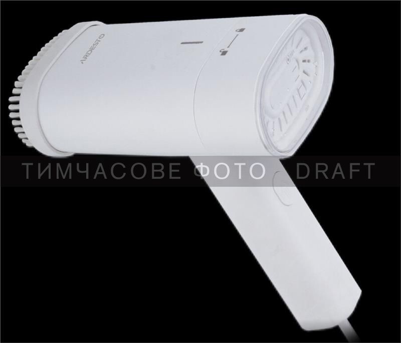 ARDESTO Відпарювач ручний SI-S1200W, 1200Вт, 120мл, постійна пара - 22гр, складана ручка, керам. підошва, білий