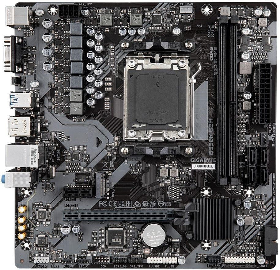 Gigabyte Материнська плата B650M S2H sAM5 B650 2xDDR5 M.2 HDMI DP mATX