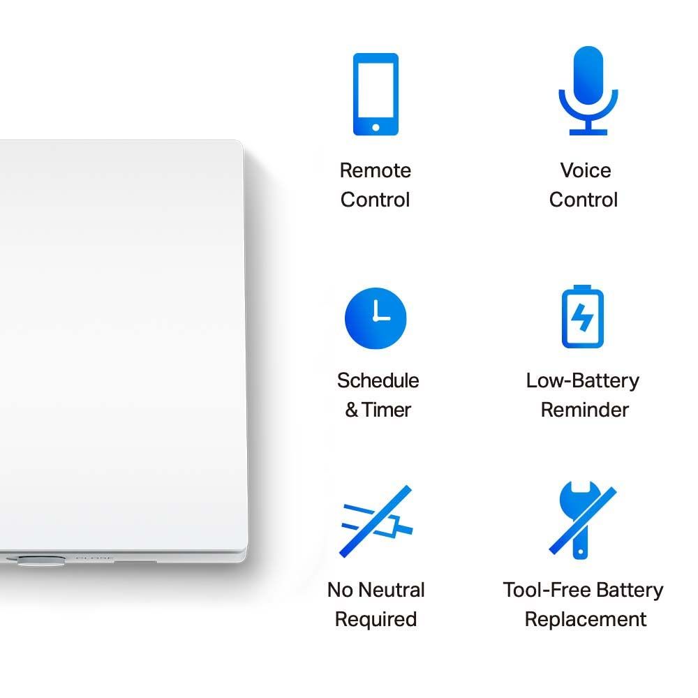 TP-Link Розумний перемикач світла Tapo S210 868 MHz 250V 4A