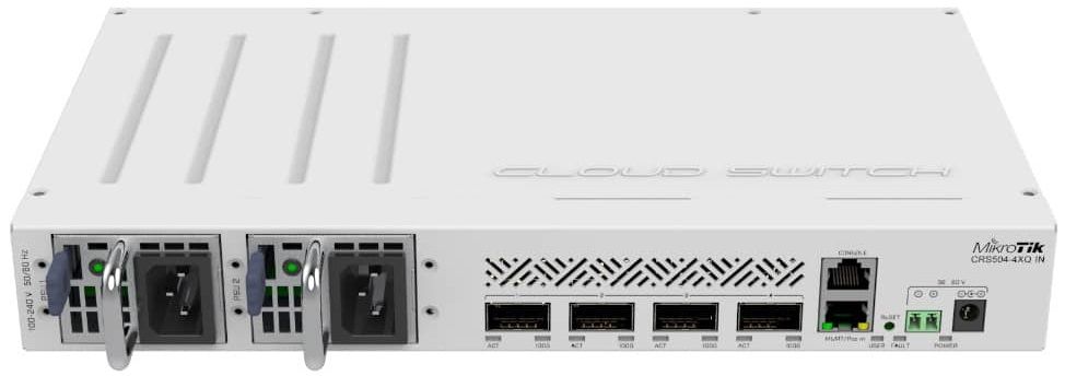 MikroTiK Комутатор Cloud Router Switch CRS504-4XQ-IN MikroTiK Комутатор Cloud Router Switch CRS504-4XQ-IN