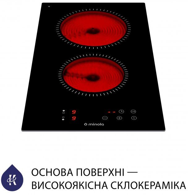 Варильна поверхня електрична Domino MINOLA MVH 3031 KBL