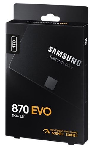 SSD накопичувач Samsung 1TB 870 EVO 2.5" SATA (MZ-77E1T0B/EU) 