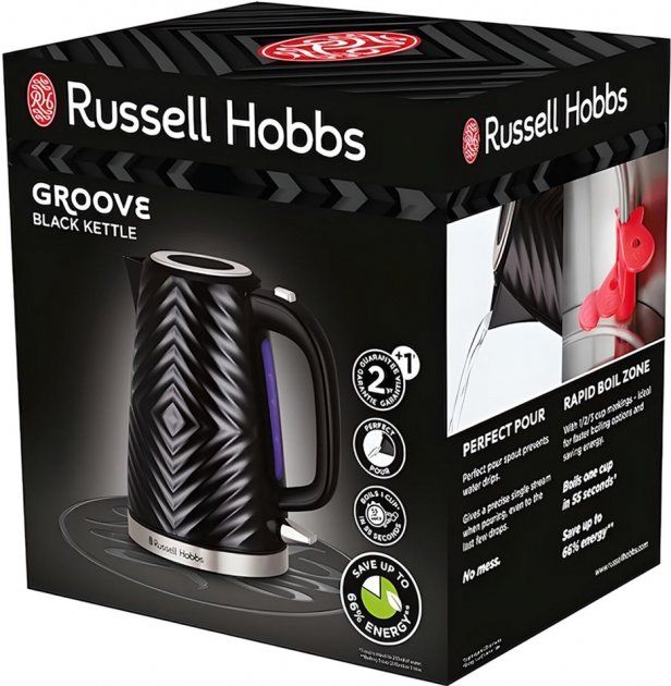 Електрочайник Russell Hobbs Groove Black 26380-70