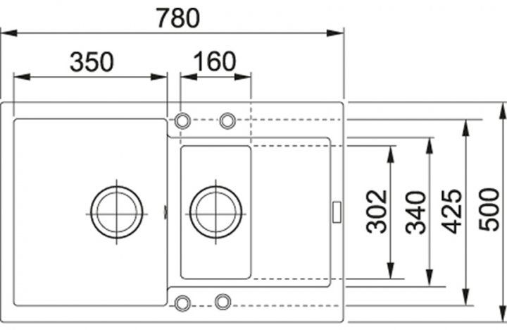 Кухонна мийка граніт FRANKE Maris MRG 651-78 (114.0565.124) сірий камінь
