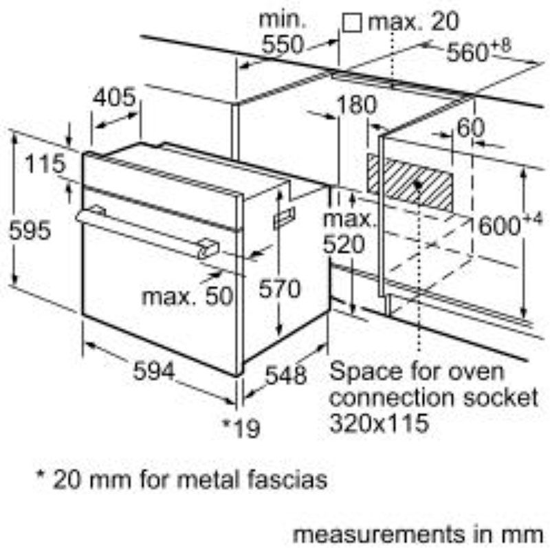 Духова шафа електрична BOSCH HBJ559YW6R