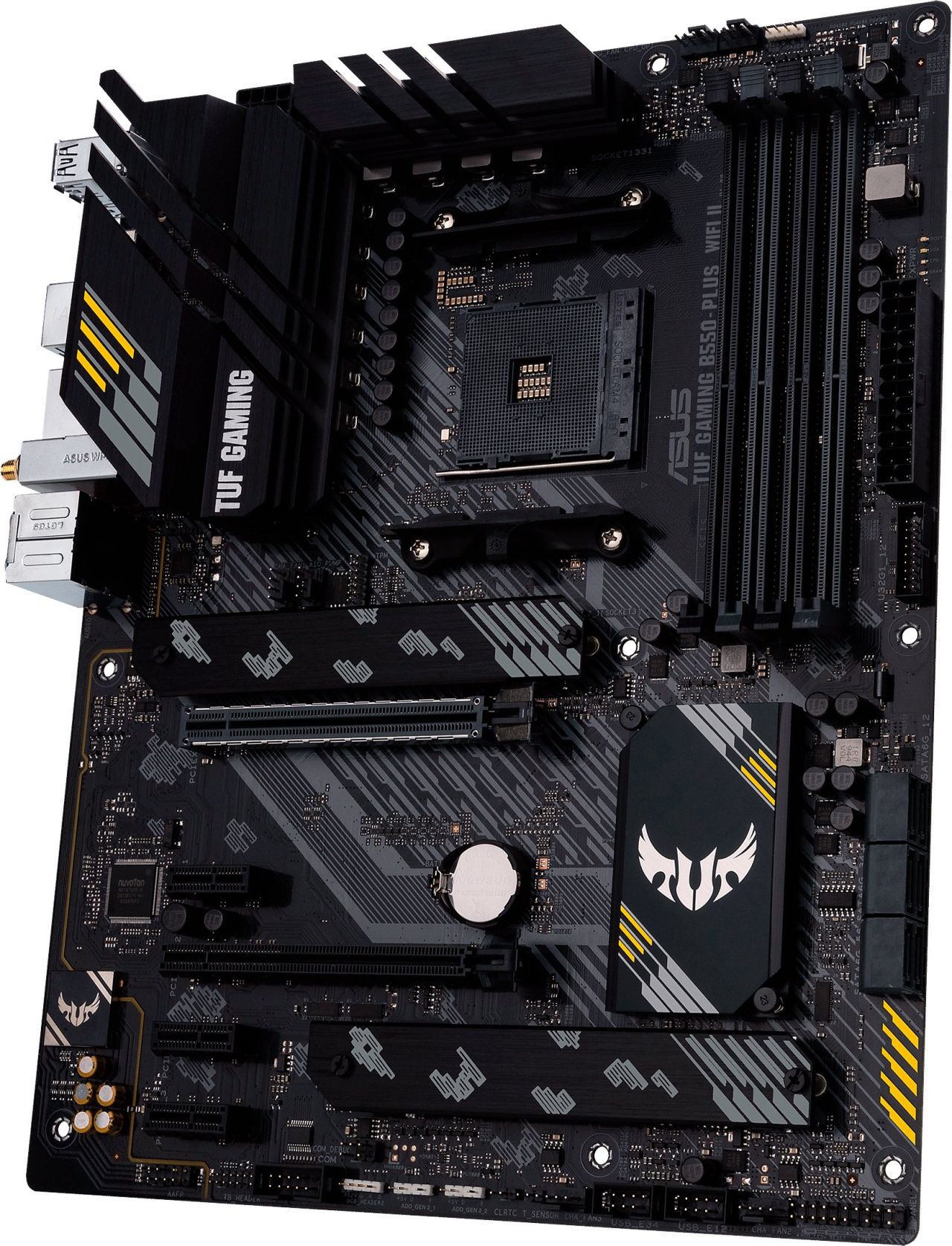 ASUS Материнcька плата TUF GAMING B550-PLUS WIFI II sAM4 B550 4xDDR4 M.2 HDMI DP Wi-Fi BT ATX