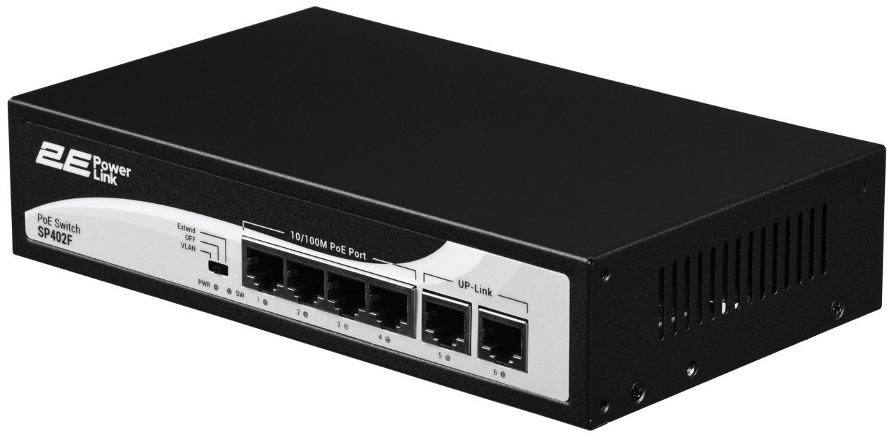 Комутатор некерований 2E PowerLink SP402F (2E-SP402F) Комутатор некерований 2E PowerLink SP402F (2E-SP402F)