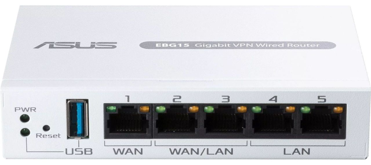 ASUS Маршрутизатор ExpertWiFi EBG15 2xGE LAN 1xGE WAN, 2xGE WAN/LAN, USB 3.2, BT