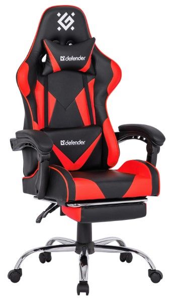 Крісло Defender Pilot Black/Red (64354) 