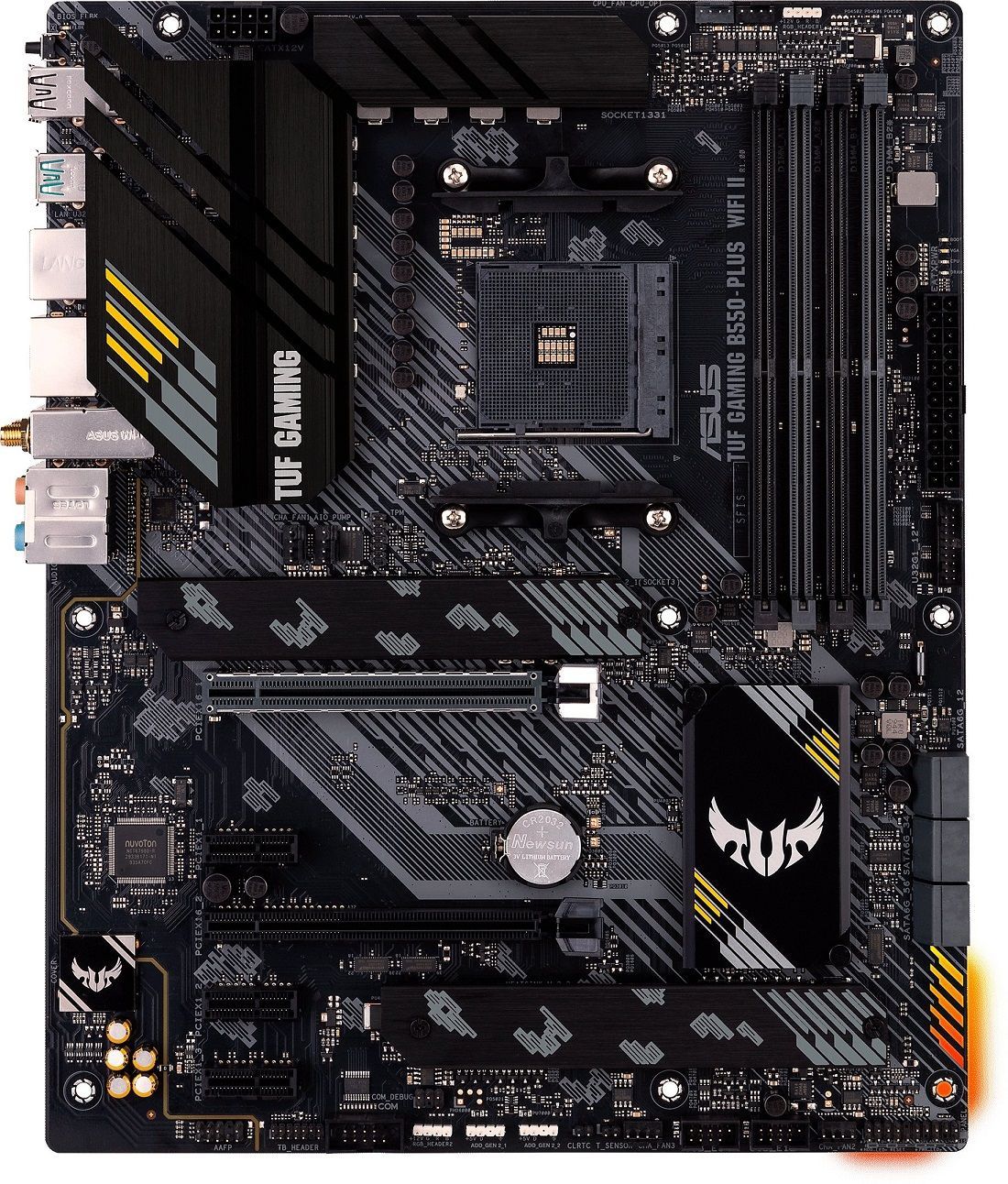 ASUS Материнcька плата TUF GAMING B550-PLUS WIFI II sAM4 B550 4xDDR4 M.2 HDMI DP Wi-Fi BT ATX