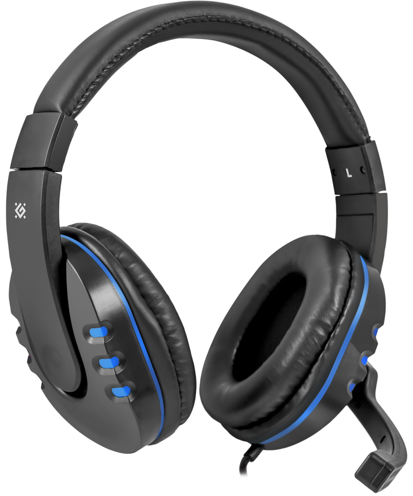 Гарнітура Defender Warhead G-160 Black+Blue (64118)