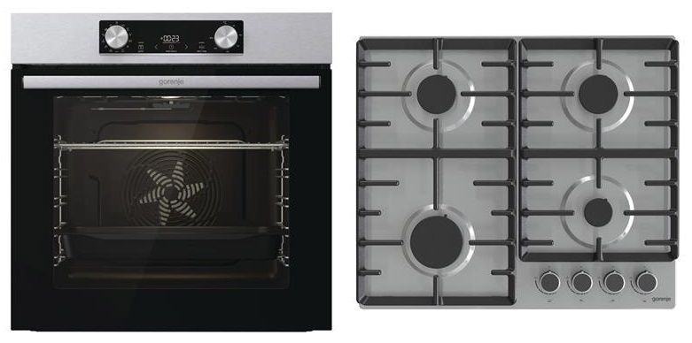 Gorenje Комплект (духовка електрична BO6737E02XK + варильна поверхня газова G642ABX), нерж. Gorenje Комплект (духовка електрична BO6737E02XK + варильна поверхня газова G642ABX), нерж.