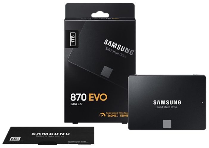 SSD накопичувач Samsung 1TB 870 EVO 2.5" SATA (MZ-77E1T0B/EU) 