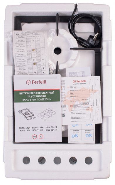 Варильна поверхня газова Domino Perfelli HGM 31424 IV