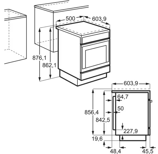 Газова плита Electrolux LKG600011W