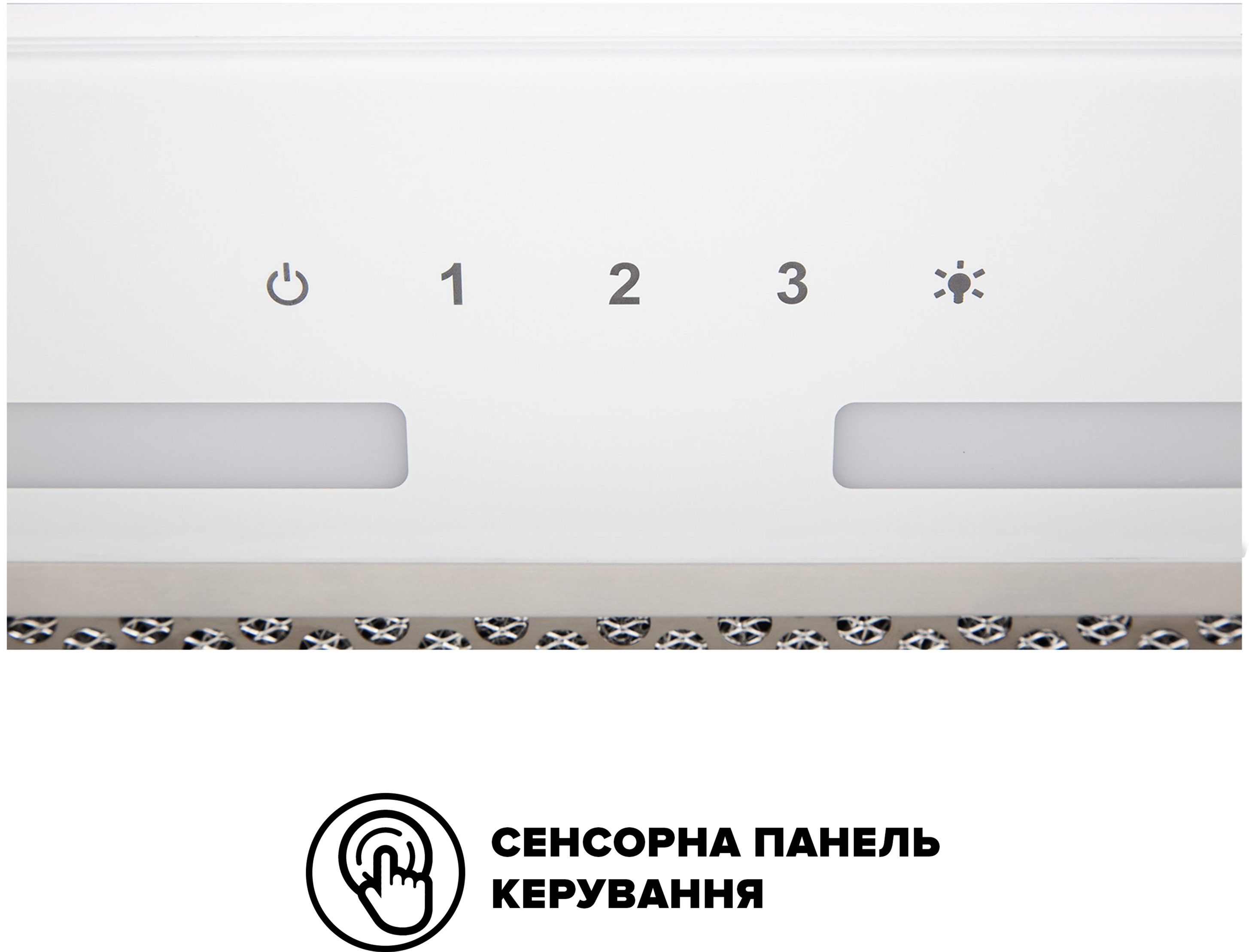 Витяжка INTERLINE SWAY WH A/60 GL/S
