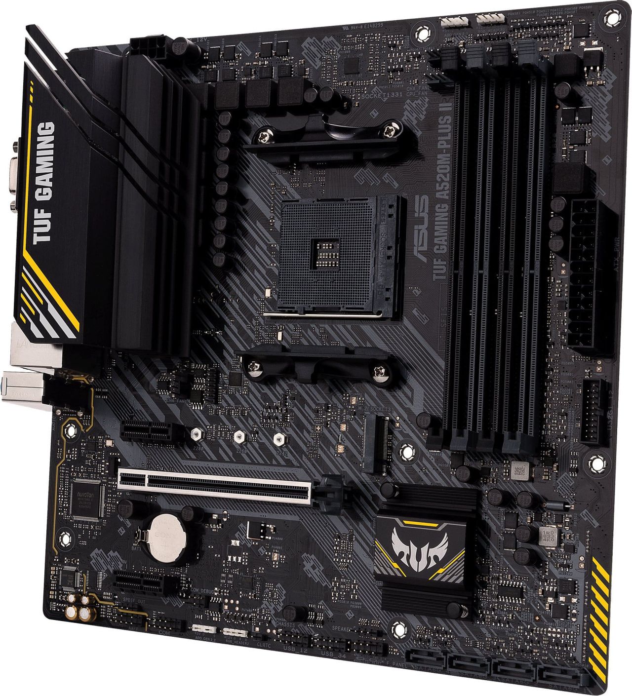 ASUS Материнcька плата TUF GAMING A520M-PLUS II sAM4 A520 4xDDR4 HDMI DVI D-Sub mATX