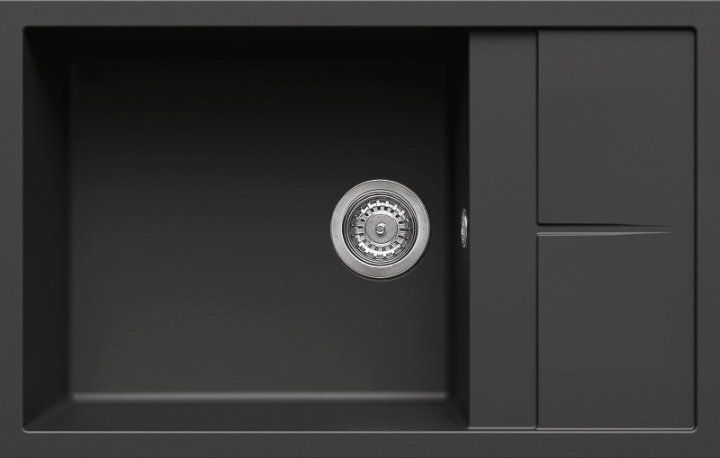 Кухонна мийка граніт ELLECI Unico 310 Nero 40