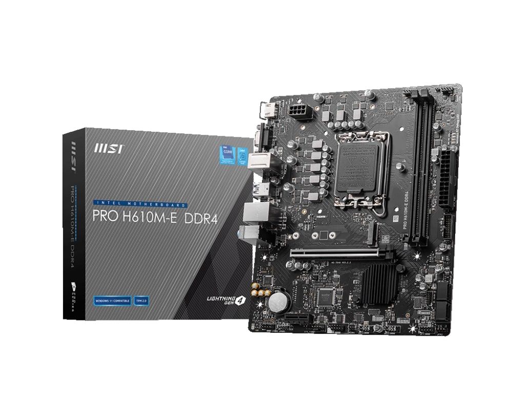 MSI Материнcька плата PRO H610M-E DDR4 s1700 H610 2xDDR4 M.2 HDMI D-Sub mATX