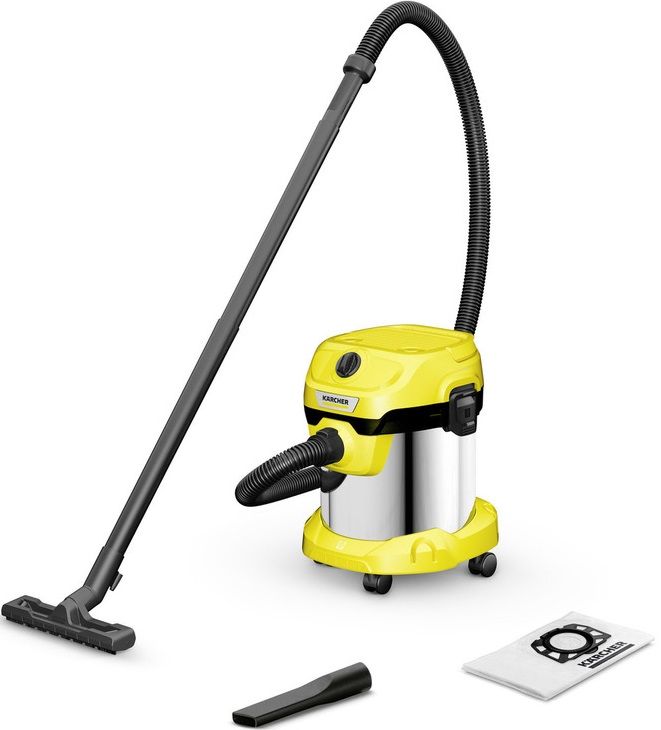 Karcher Пилосос господарський WD 2 PLUS S V-15/4/18, 1000 Вт, 15 л, 4 м, 4.519 кг