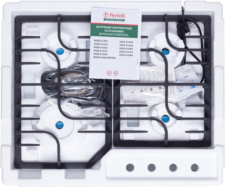 Варильна поверхня газова PERFELLI HGM 61664 WH