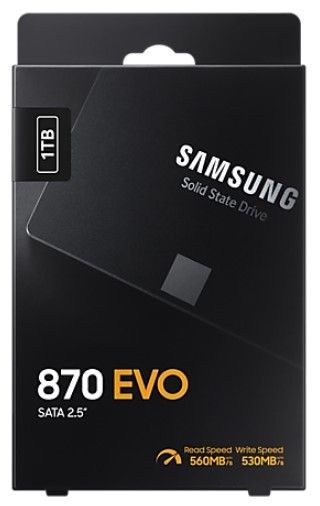 SSD накопичувач Samsung 1TB 870 EVO 2.5" SATA (MZ-77E1T0B/EU) 