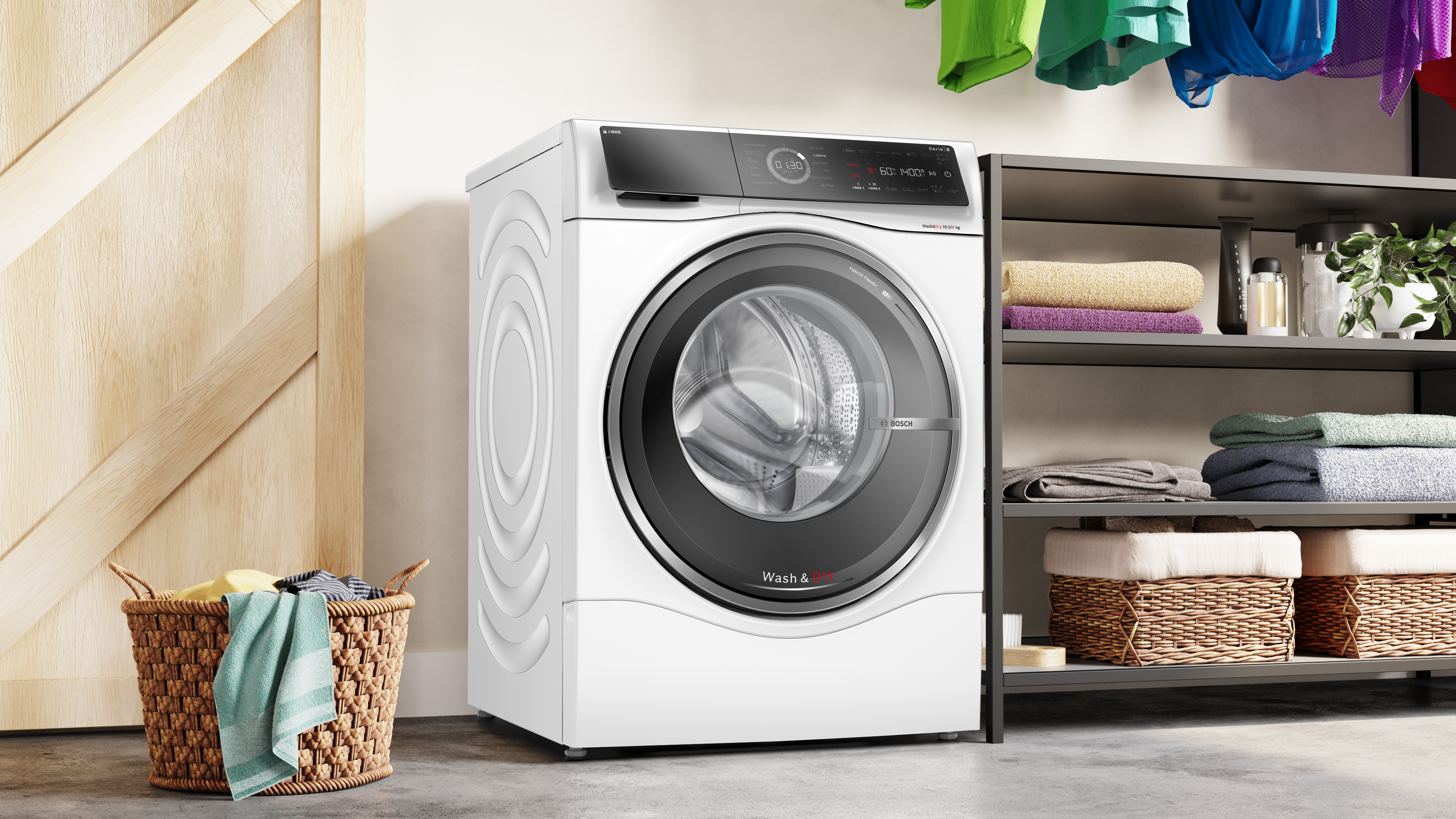 Пральна машина з сушкою Bosch Serie 8 WNC254A0ME