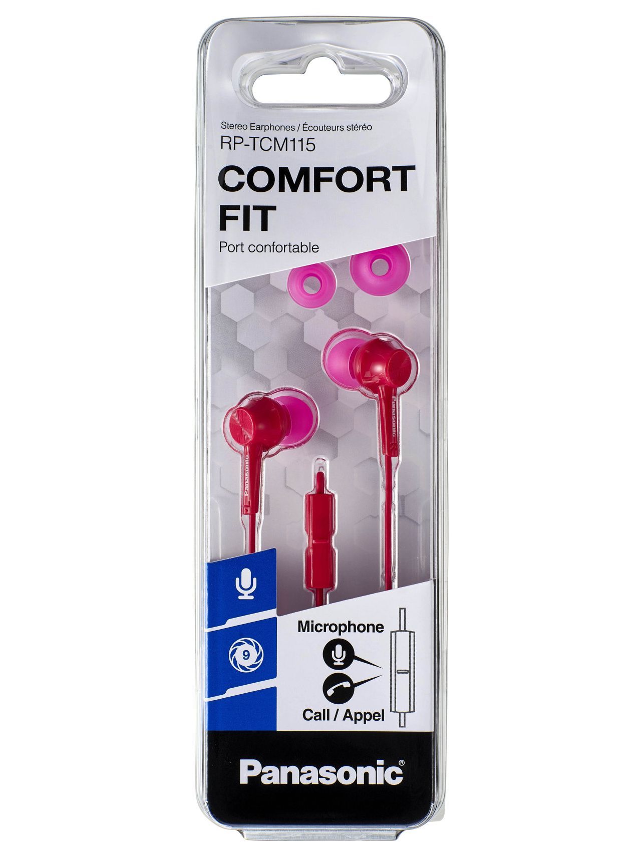 Panasonic Навушники RP-TCM115GC In-ear Mic Рожевий