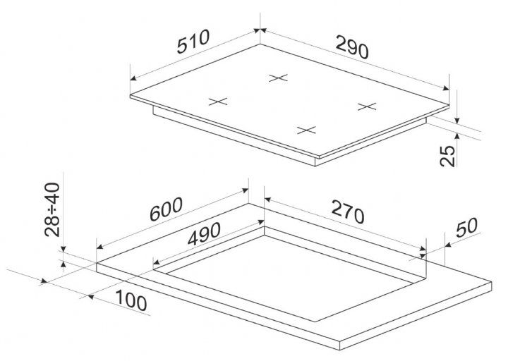 Варильна поверхня електрична Domino Hansa BHEI301077